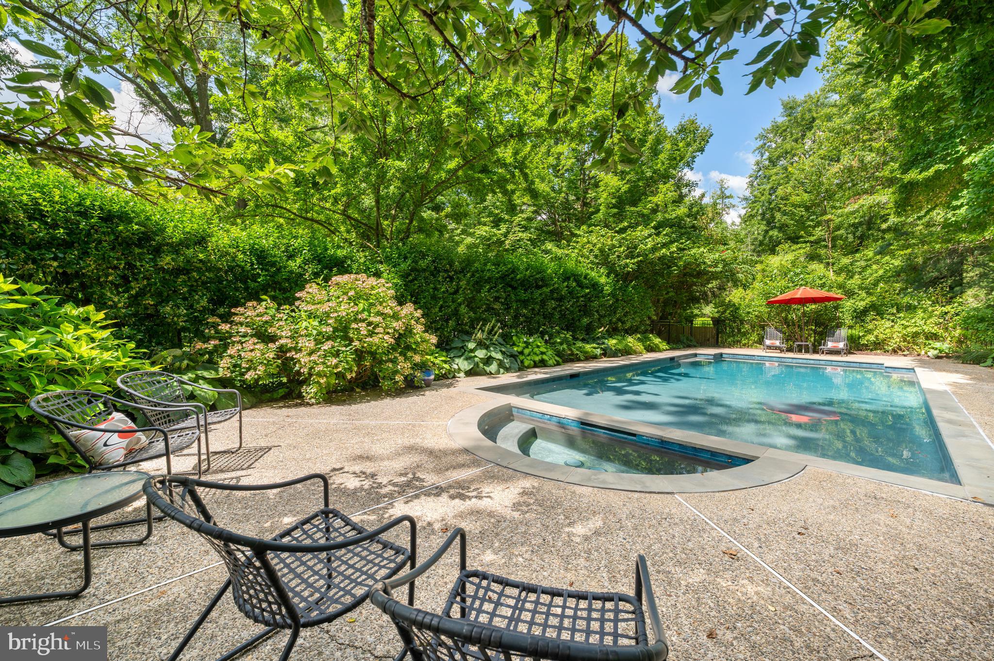 211 Spruce Tree Road Wayne, PA 19087 - Photo 34 of 44 a view of yard with swimming pool