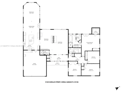 $2,998,000 | 5120 Carillo Street, Coral Gables, FL 33146