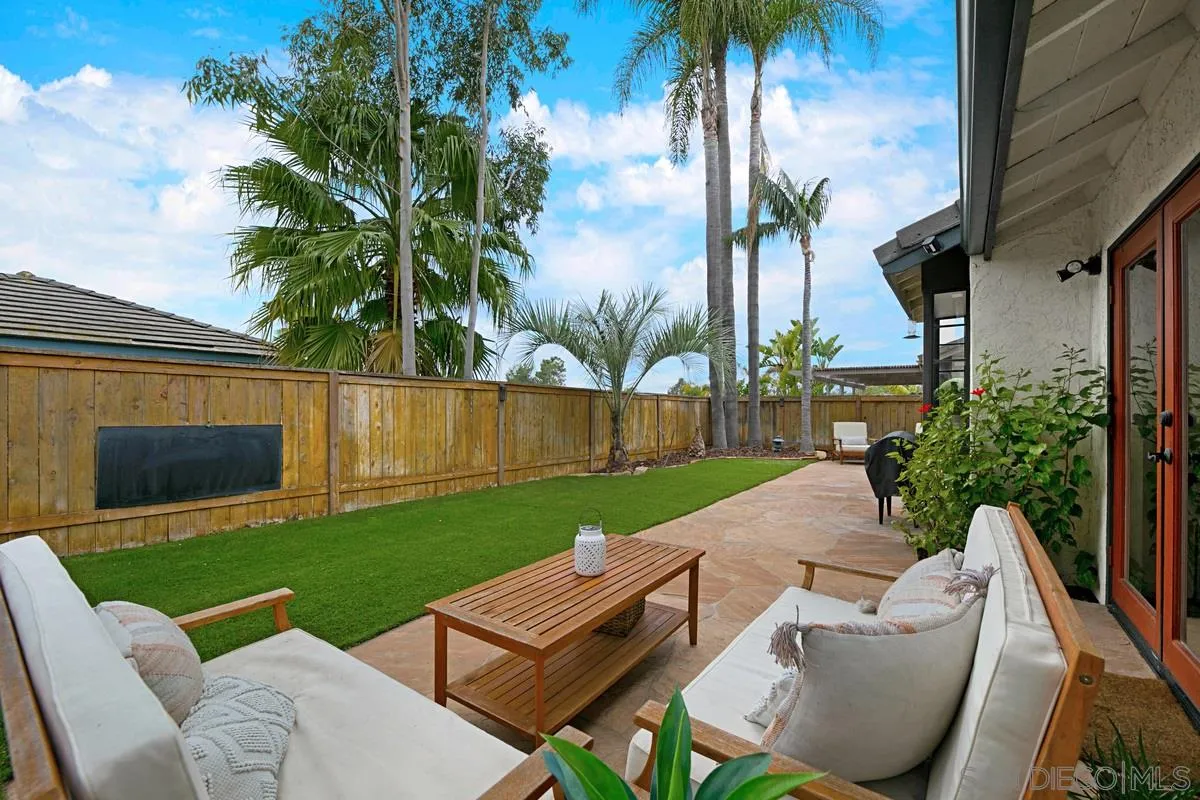 1265 Longfellow Road Vista, CA 92081 - Photo 27 of 28 a view of backyard with seating area and green space