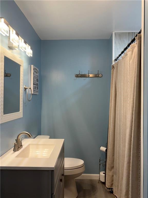 2283 Sandy Plains Road Clarksville, PA 15322 - Photo 14 of 18 a bathroom with a sink toilet and shower