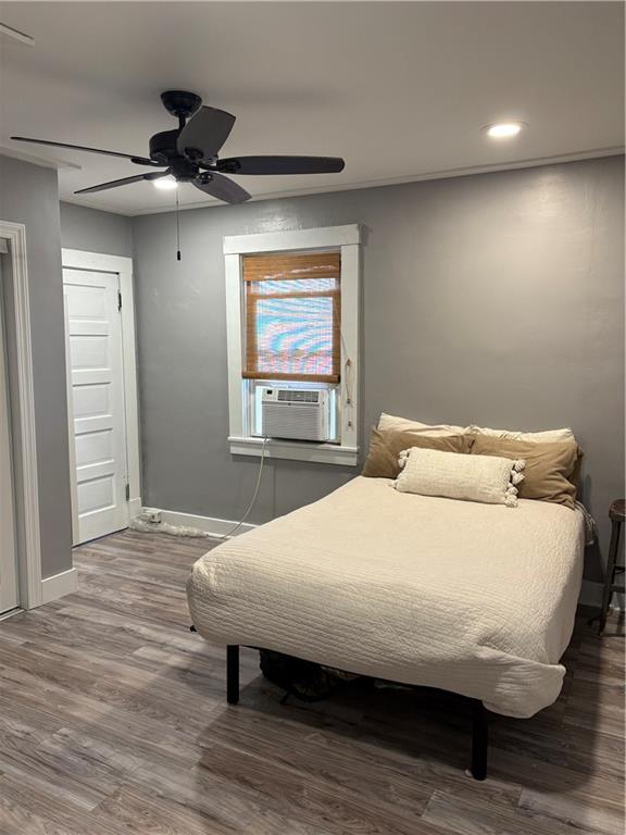 2283 Sandy Plains Road Clarksville, PA 15322 - Photo 9 of 18 a bedroom with a bed and wooden floor