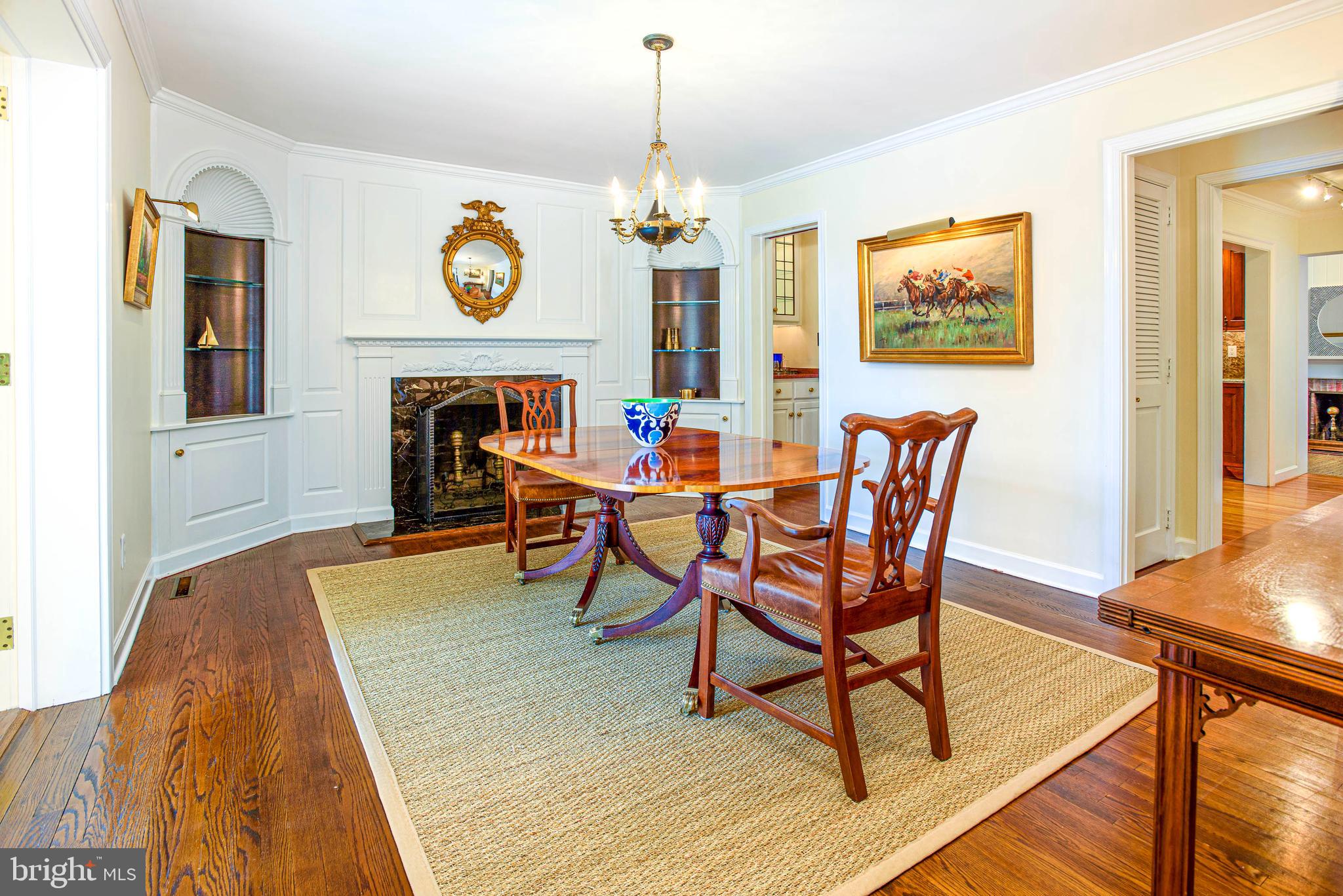 7950 Bloomfield Road Easton, MD 21601 - Photo 28 of 57 Dining room with fireplace