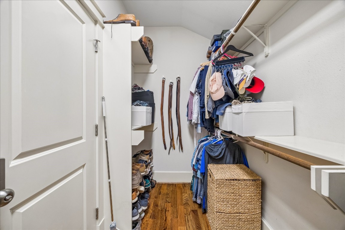 1722 Lamonte Lane Houston, TX 77018 - Photo 16 of 34 a view of walk in closet with clothes and shoes