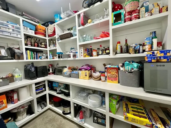a view of storage and utility room