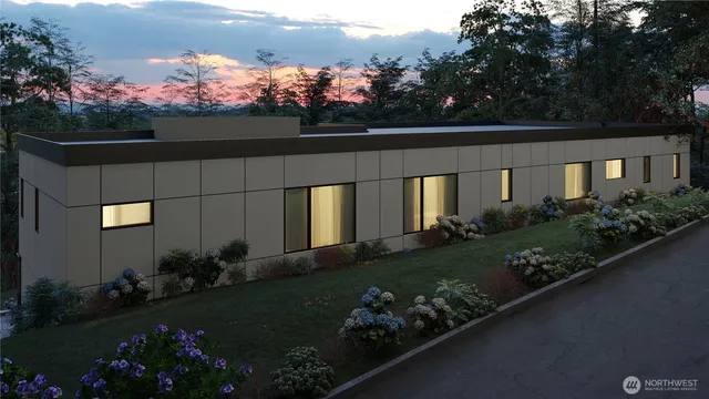 a view of a house with a garden