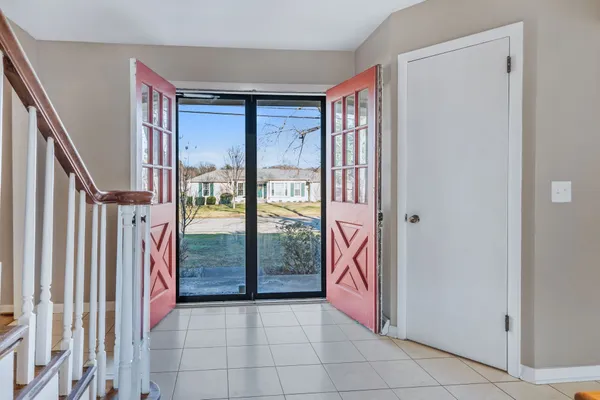 a view of an entryway door