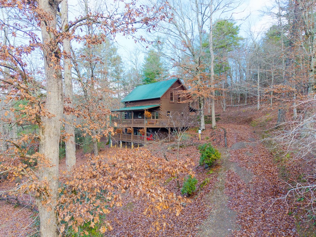 488 Smith Road Brasstown, NC 28902 - Photo 42 of 42 a front view of a house with garden