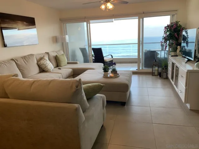 a view of a swimming pool and an outdoor space