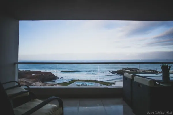 a living room with furniture potted plant and a lamp