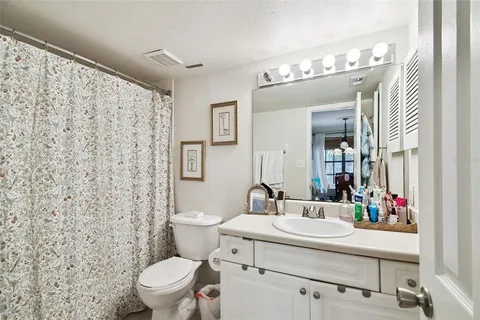 a view of a house with a large window