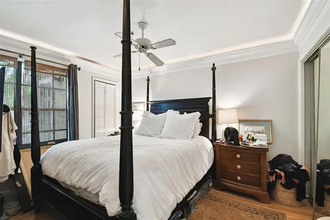 an aerial view of a house with a lake view