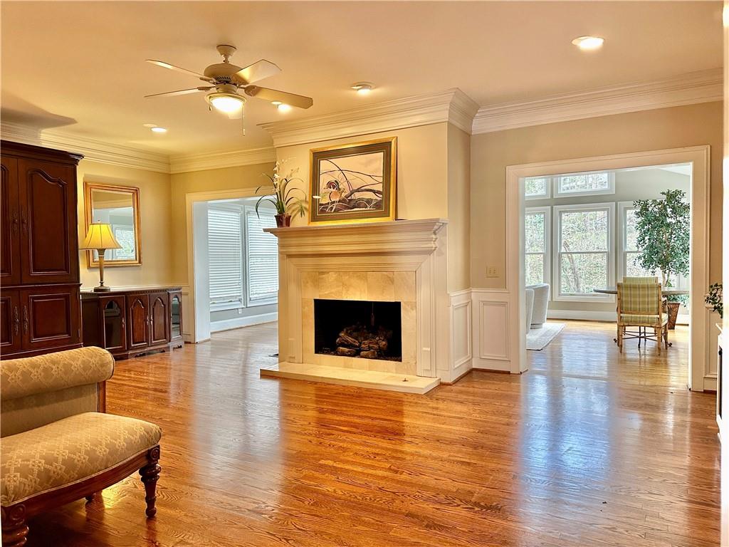 3510 Greystone Circle Atlanta, GA 30341 - Photo 11 of 29 a living room with furniture and a fireplace