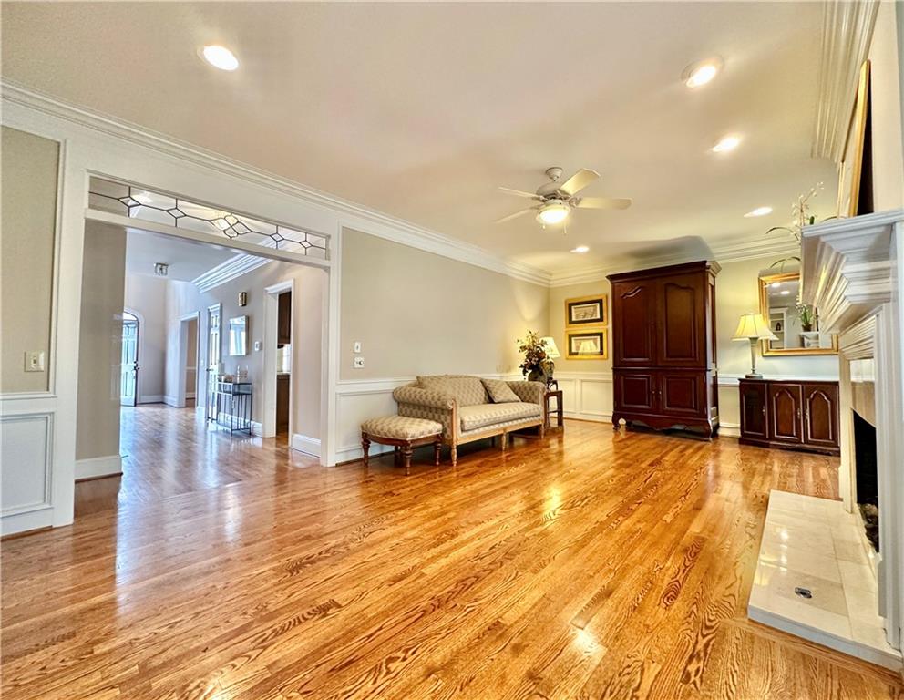 3510 Greystone Circle Atlanta, GA 30341 - Photo 12 of 29 a living room with furniture and a wooden floor