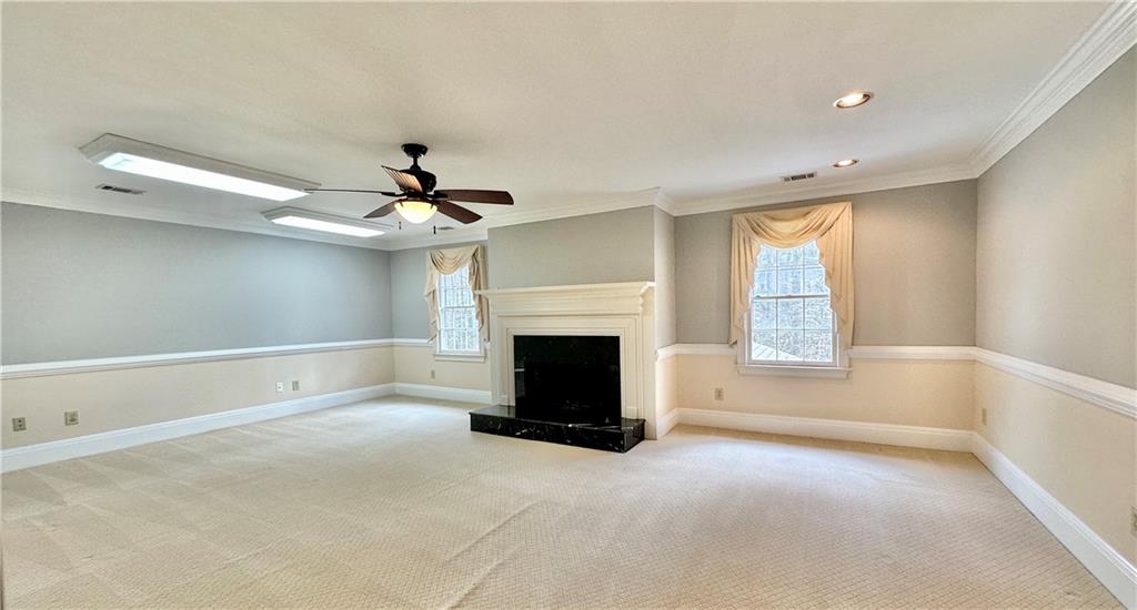 3510 Greystone Circle Atlanta, GA 30341 - Photo 22 of 29 a living room with furniture and a fireplace