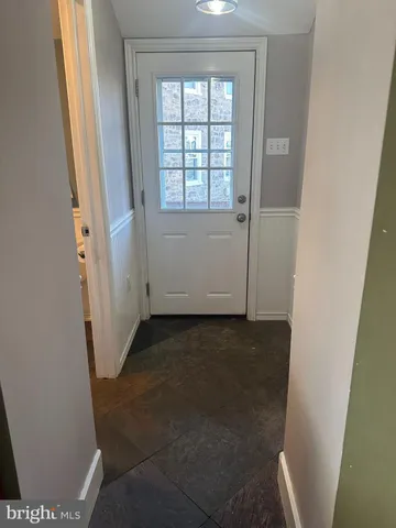 a view of front door