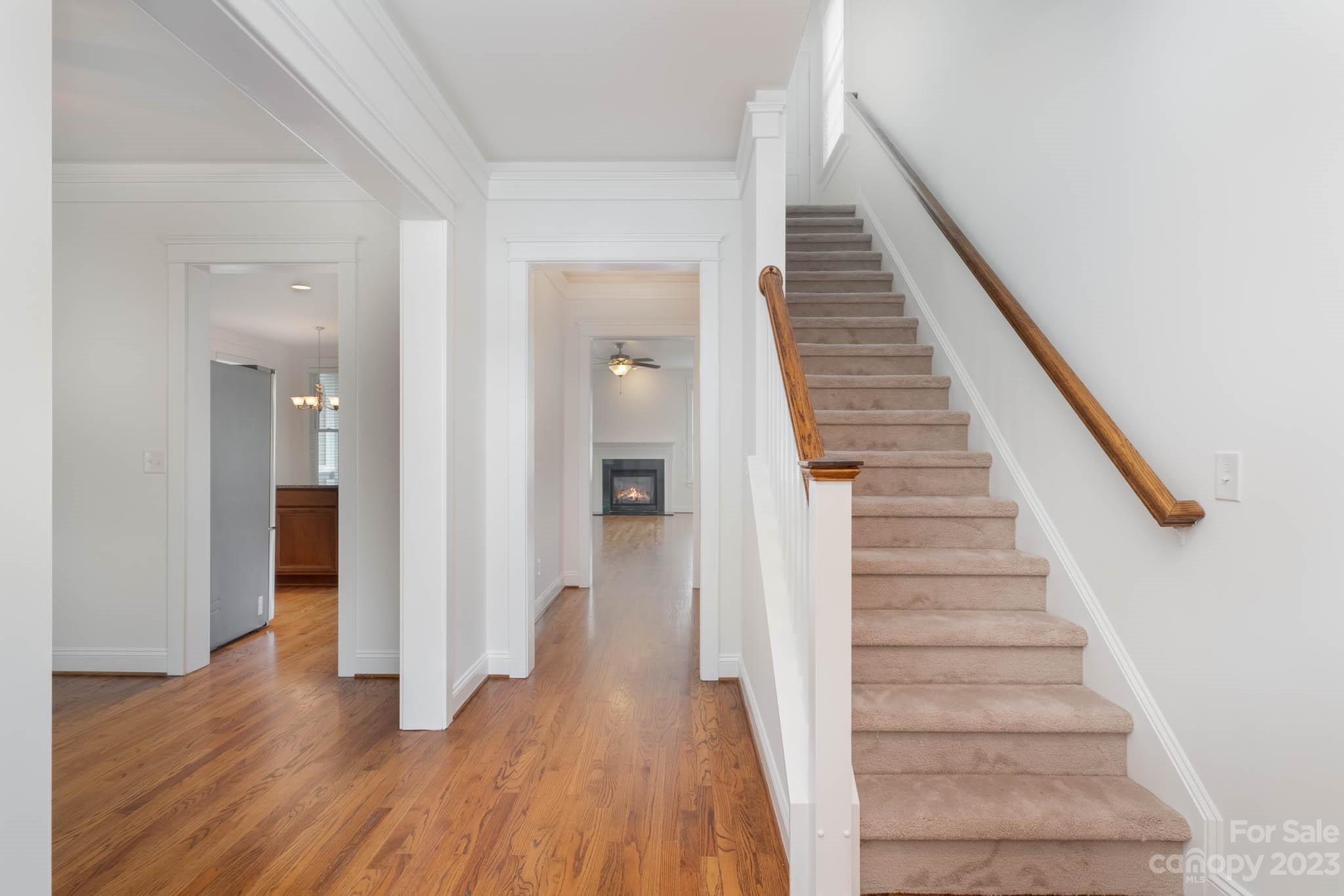 3499 Richard's Crossing Fort Mill, SC 29708 - Photo 4 of 33 a view of a hallway with wooden floor and entryway