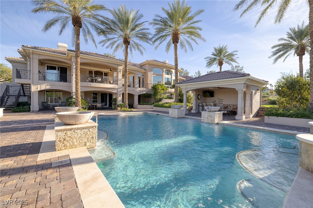 164 Augusta Street Henderson, NV 89074 - Photo 45 of 64 Pool with Water Features