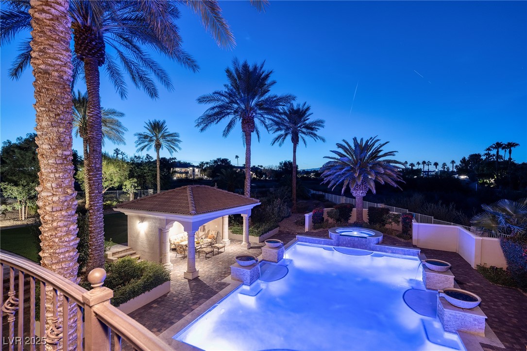 164 Augusta Street Henderson, NV 89074 - Photo 5 of 64 Evening View from Upper Patio