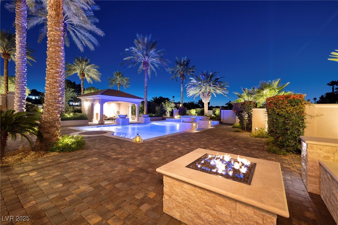 164 Augusta Street Henderson, NV 89074 - Photo 51 of 64 Fire Feature and Pool