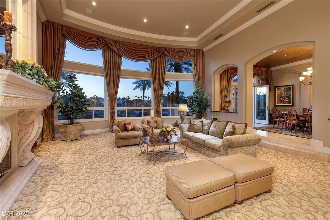 164 Augusta Street Henderson, NV 89074 - Photo 9 of 64 Living Room Overlooking Pool and Backyard