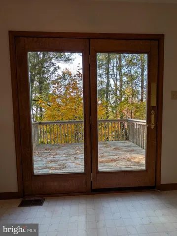 a view of front door