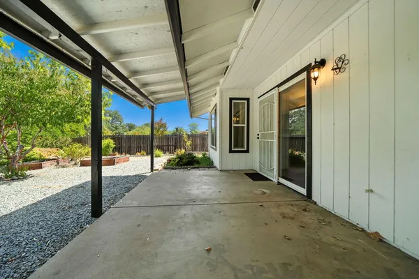 a view of a porch