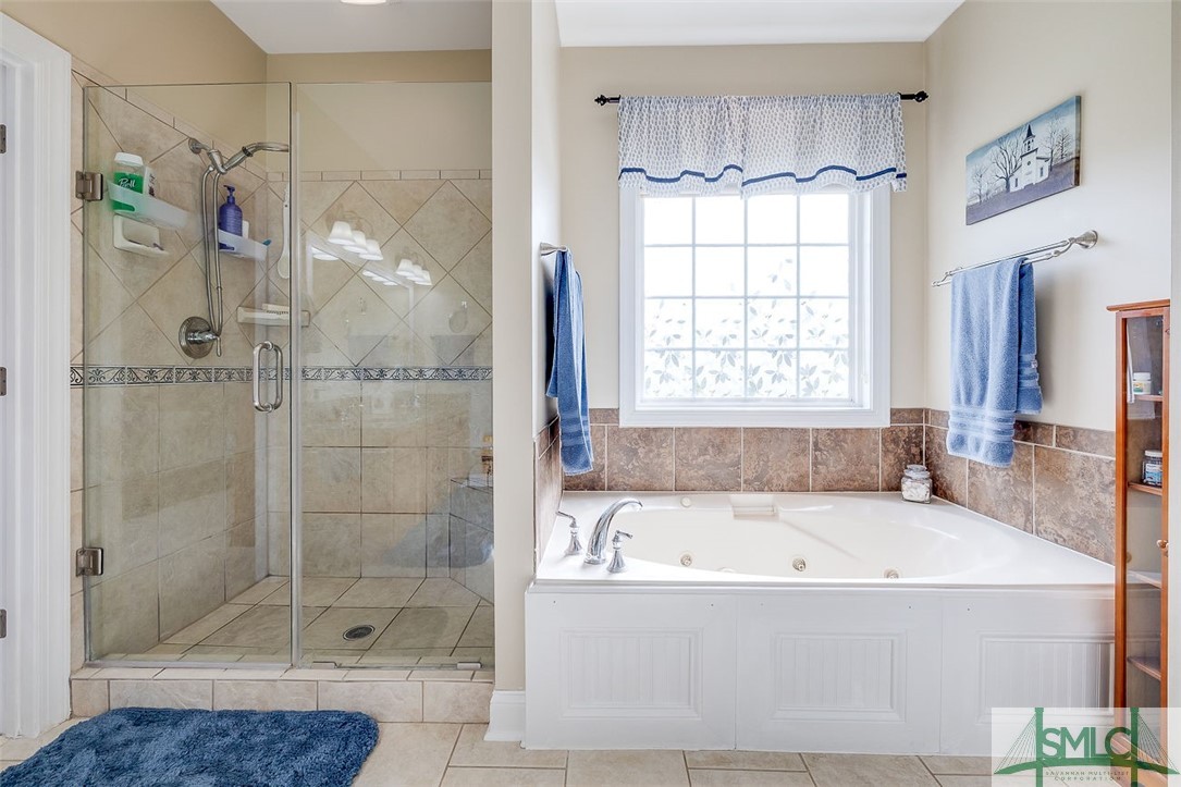 150 Cambridge Drive Rincon, GA 31326 - Photo 23 of 44 Tile Shower and Whirlpool Tub