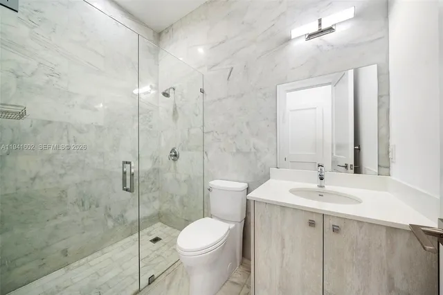 a bathroom with a white tub