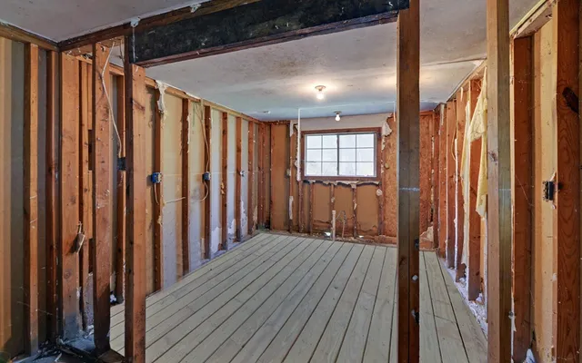 a bathroom with a sink and a shower