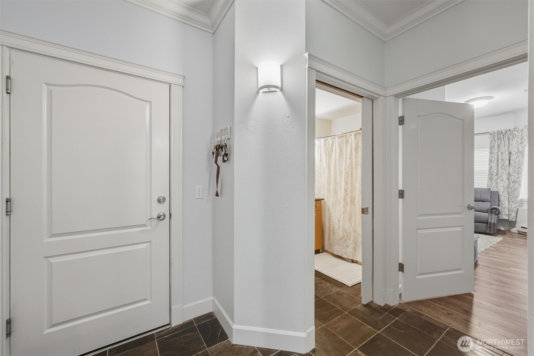 255 West Bakerview Road, Unit B103 Bellingham, WA 98226 - Photo 19 of 40 a view of a bathroom from a hallway