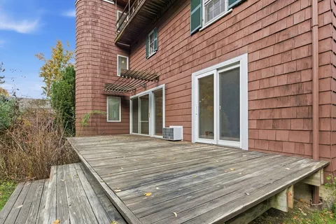 a backyard of a house