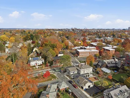 an aerial view of multiple house