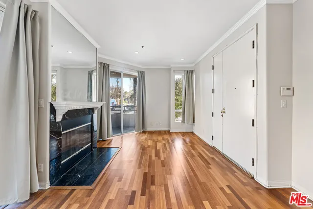 a view of a bathroom with a glass door