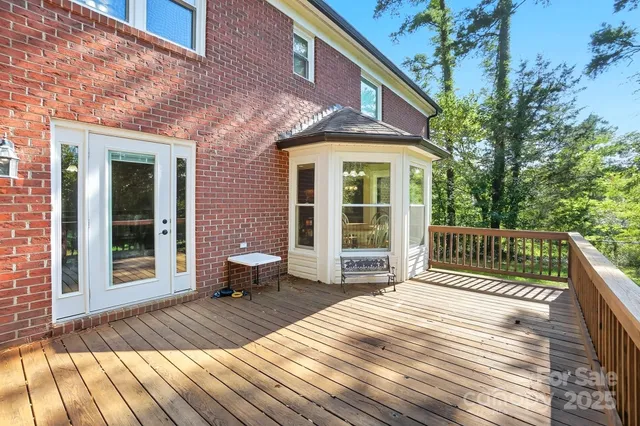 a view of a house with a large window