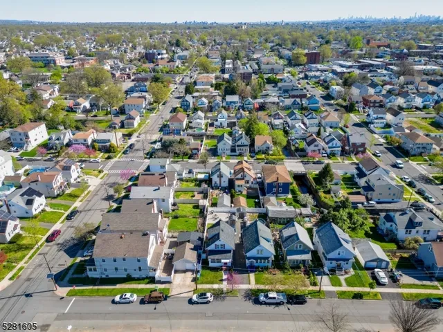 an aerial view of multiple house