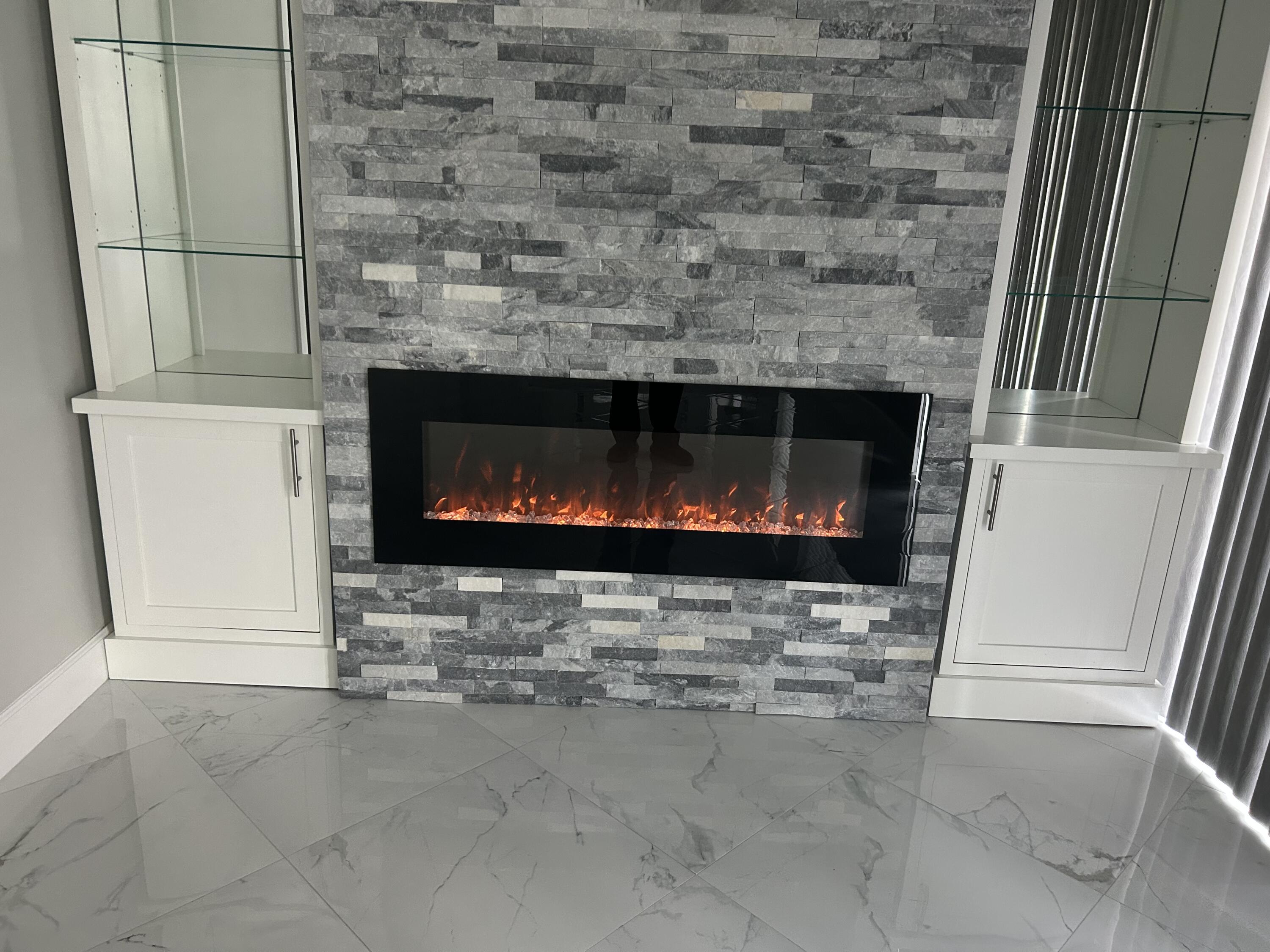 8216 Sweetbriar Way Boca Raton, FL 33496 - Photo 13 of 56 a living room with a fireplace