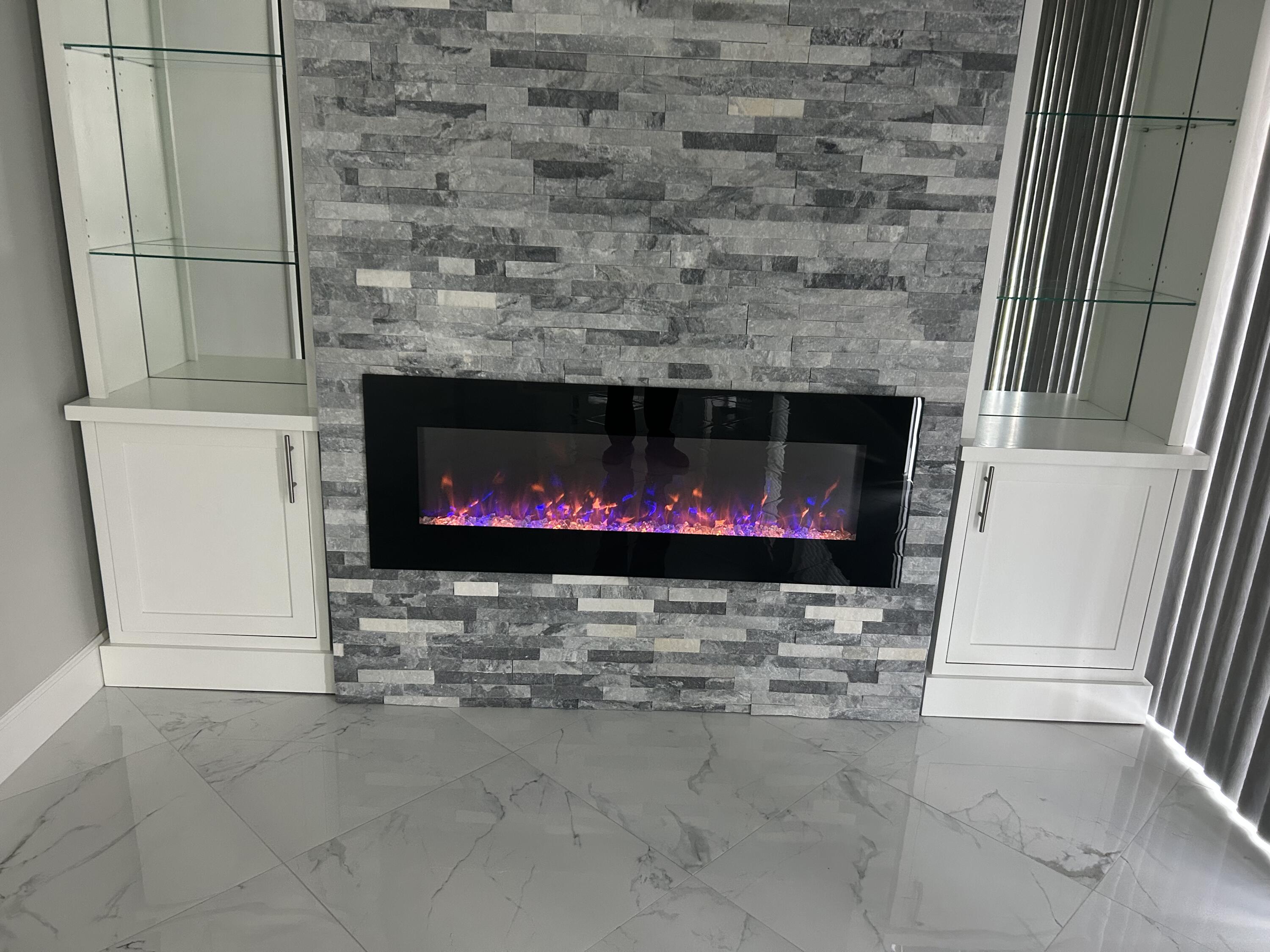 8216 Sweetbriar Way Boca Raton, FL 33496 - Photo 15 of 56 a living room with a fireplace