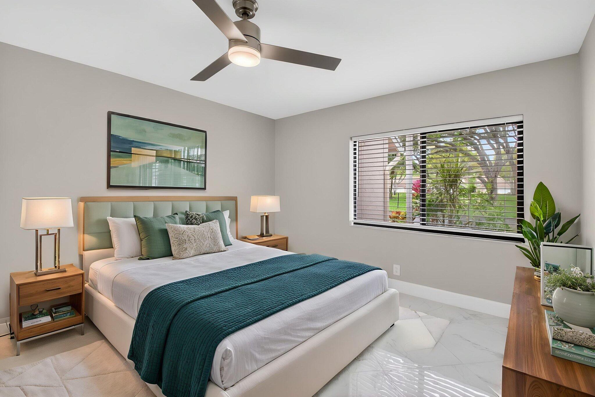 8216 Sweetbriar Way Boca Raton, FL 33496 - Photo 53 of 56 a bedroom with a large bed and a window