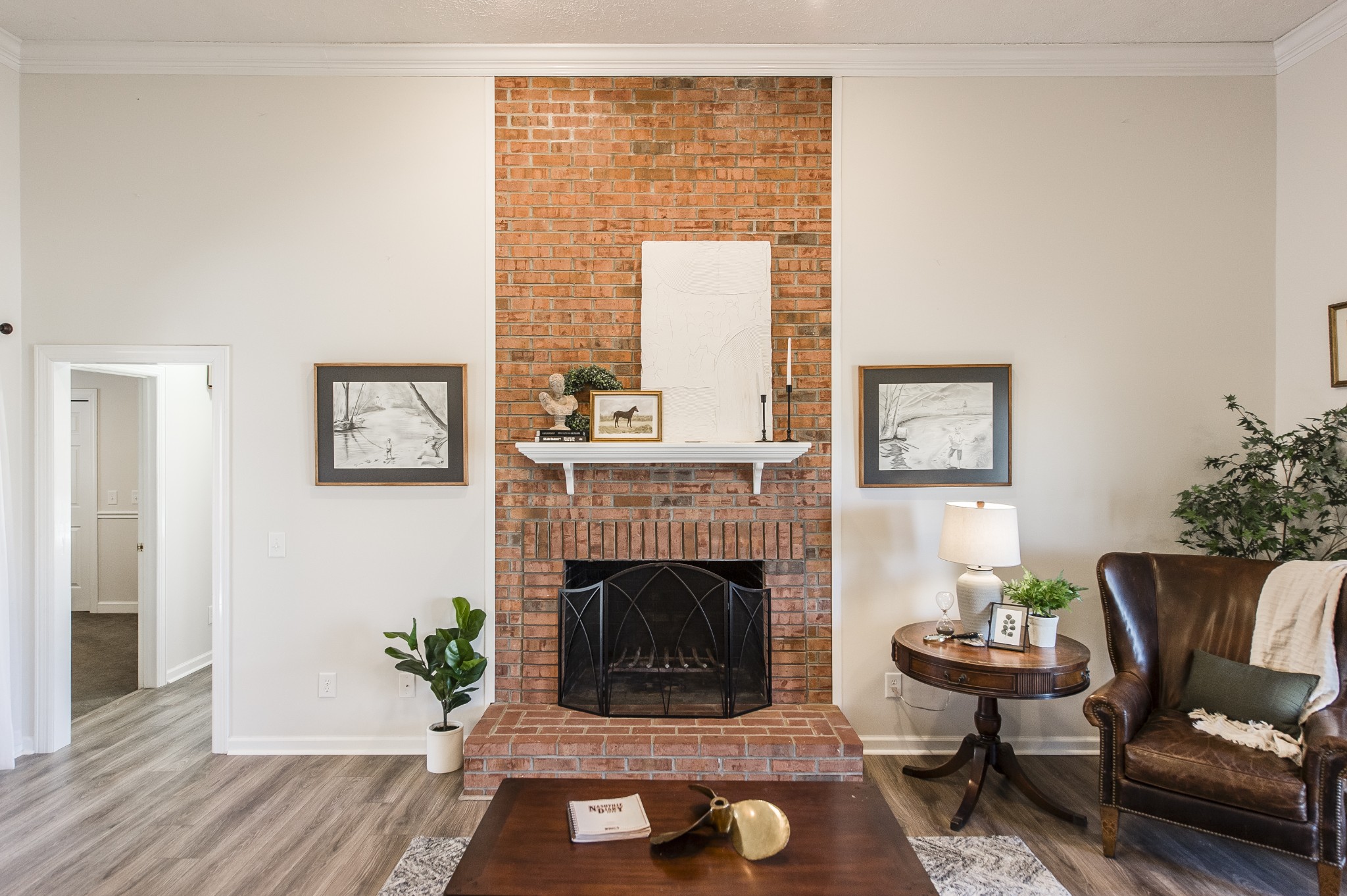 4305 Franklin Road Lebanon, TN 37090 - Photo 11 of 67 a living room with furniture and a fireplace