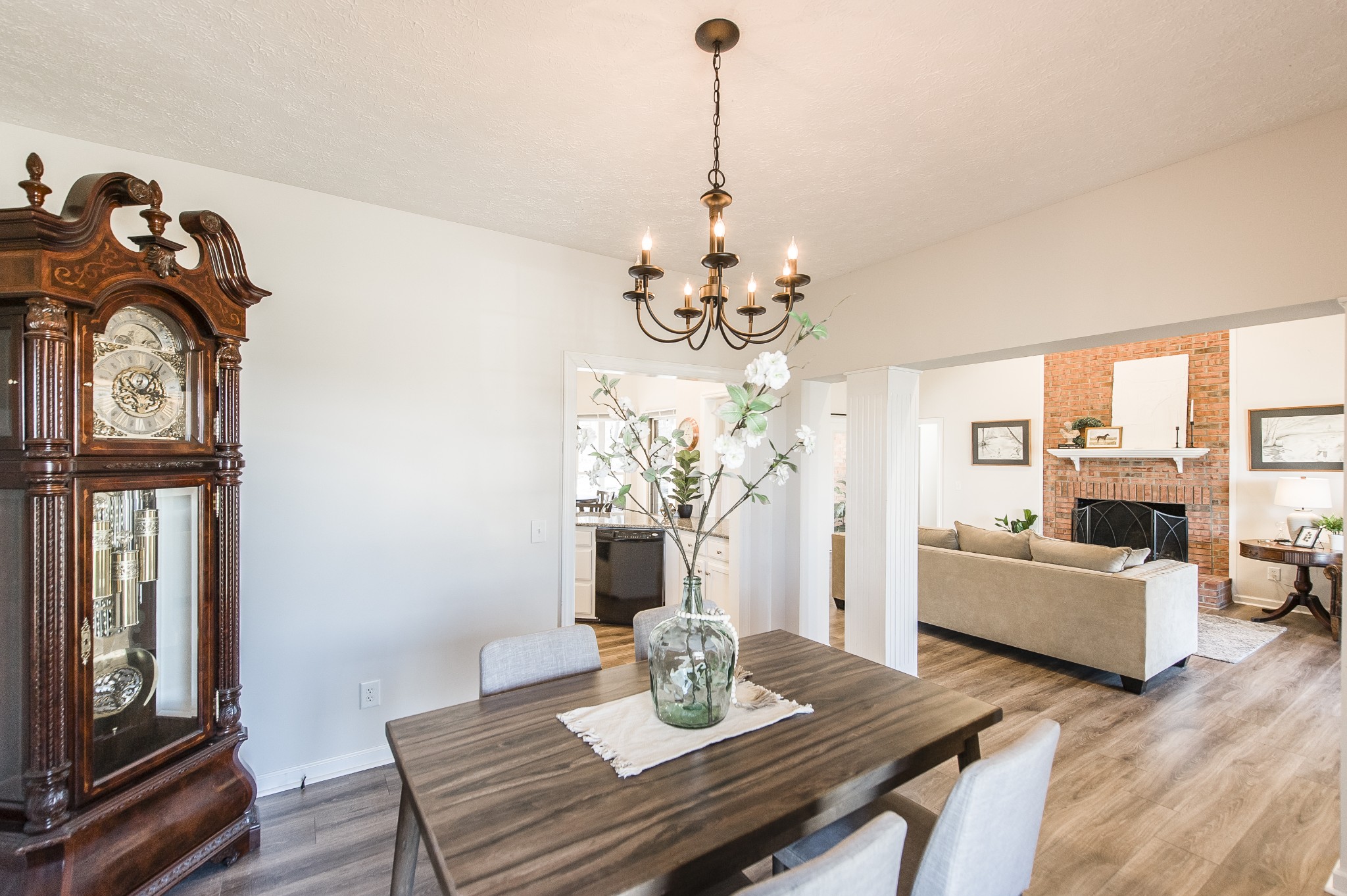 4305 Franklin Road Lebanon, TN 37090 - Photo 13 of 67 a view of a dining room with furniture wooden floor and chandelier