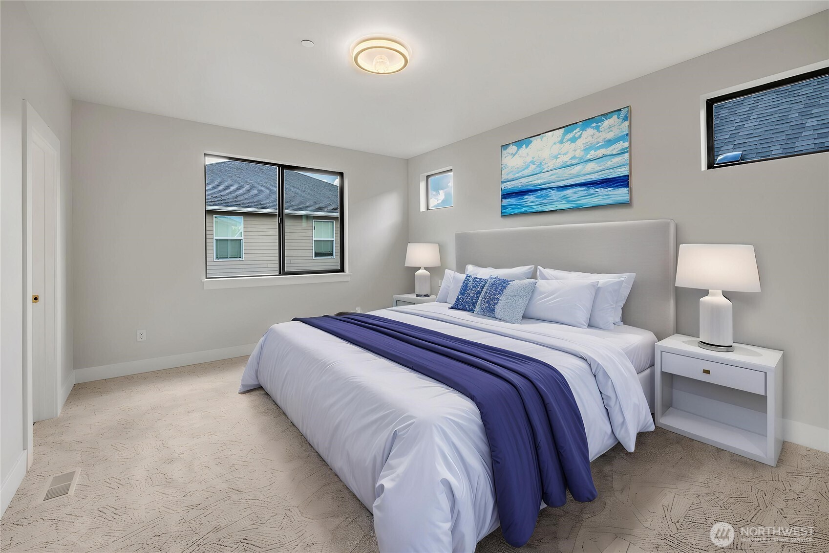 21408 39th Drive Southeast, Unit B Bothell, WA 98021 - Photo 14 of 34 a bedroom with bed and a window