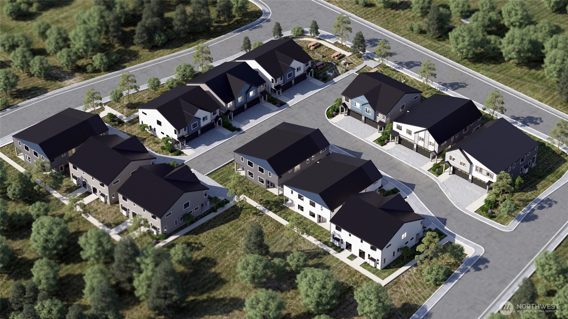 21408 39th Drive Southeast, Unit B Bothell, WA 98021 - Photo 34 of 34 an aerial view of house with yard