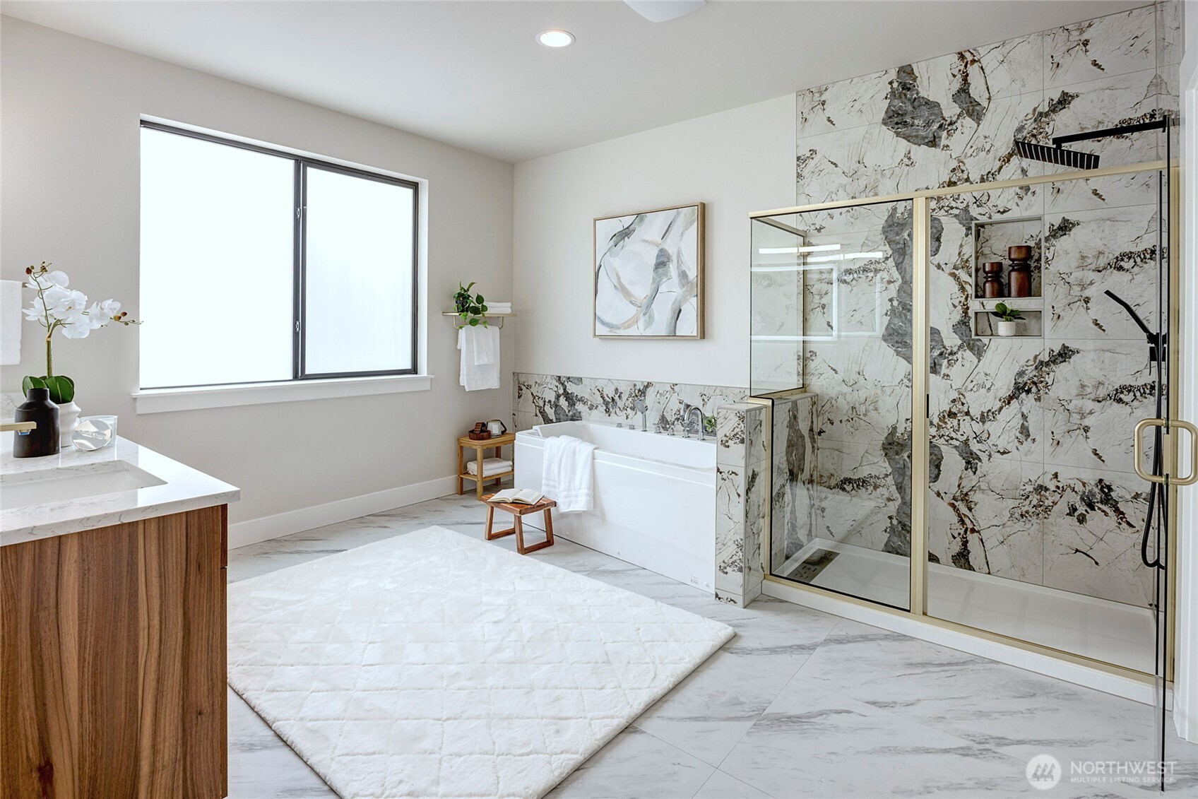 21408 39th Drive Southeast, Unit B Bothell, WA 98021 - Photo 4 of 34 a view of a bedroom with a bed and a window