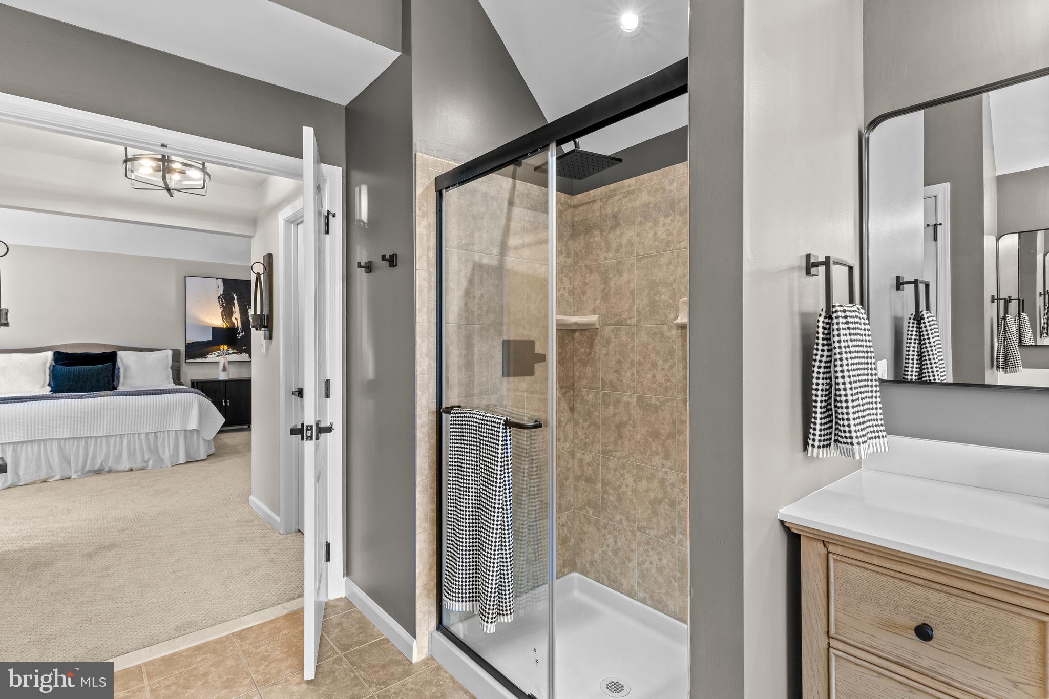 42714 Freedom Street Chantilly, VA 20152 - Photo 24 of 47 a bathroom with a shower and a sink