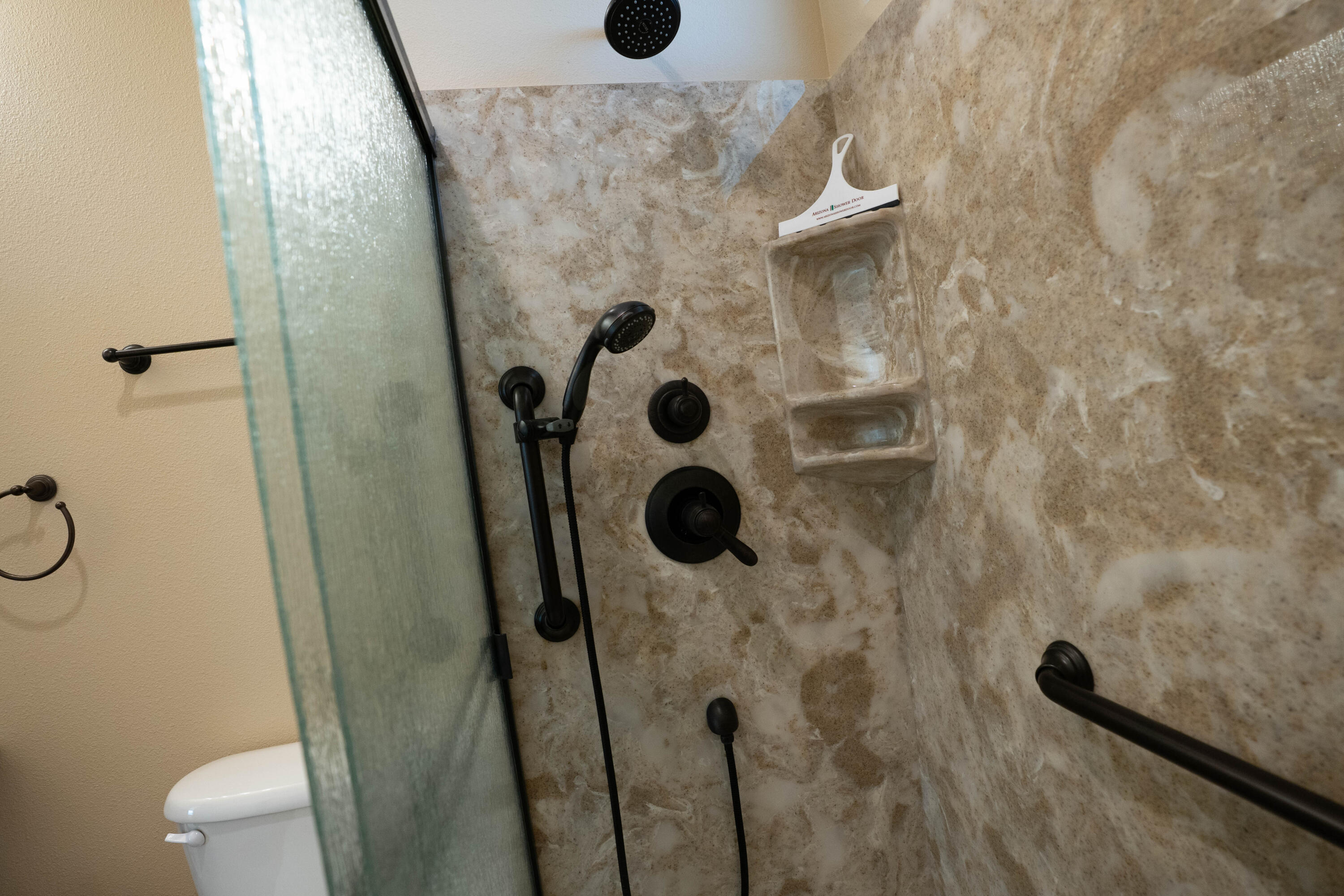 2080 Swingle Road Trail, OR 97541 - Photo 34 of 52 The secondary bathroom features a beautifully designed custom shower.