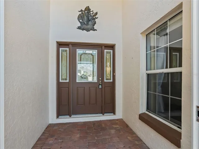 a view of front door