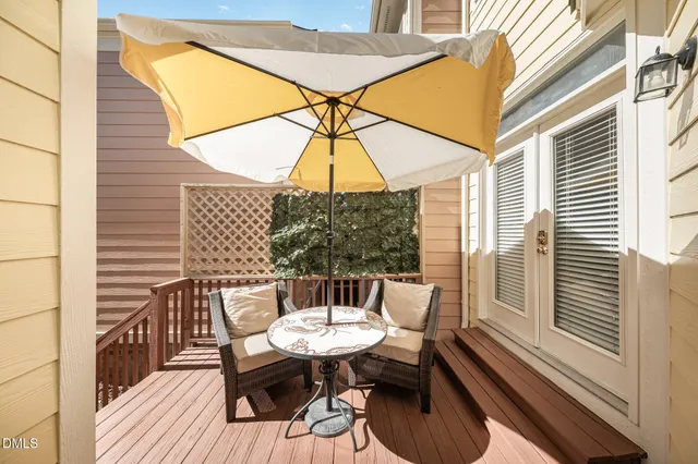 a view of a outdoor seating area with furniture