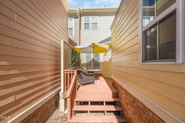 a view of outdoor space with seating area