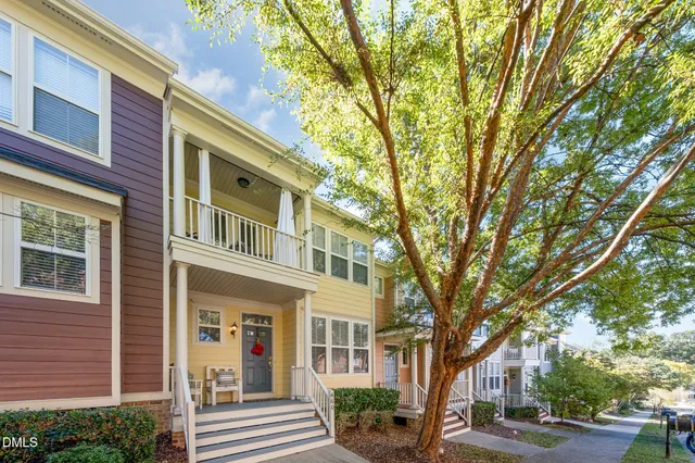 a view of a building with trees