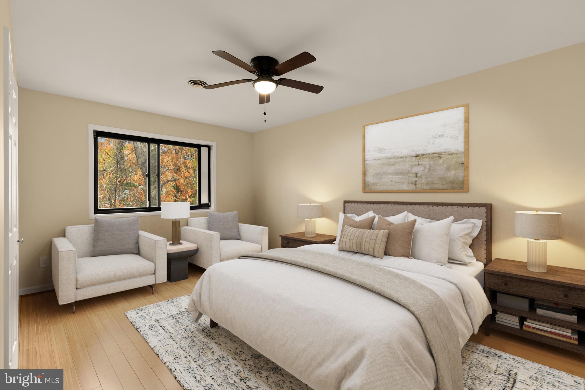 1434 Kirby Road McLean, VA 22101 - Photo 36 of 53 a spacious bedroom with two beds and a couch